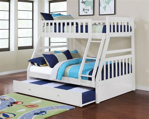 Lifestyle Cb80 Cb80white White Twin Over Full Bunk Bed No Pull Out