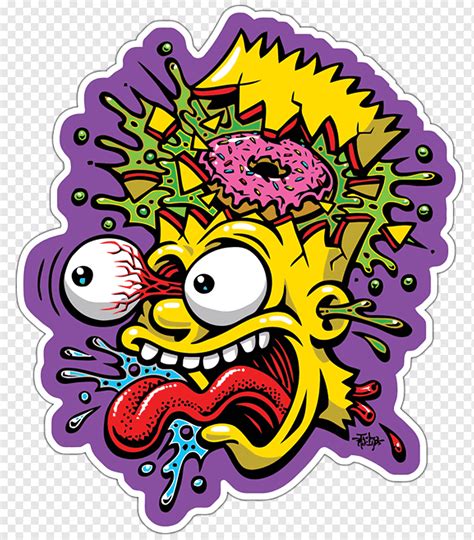 Ilustração Do Personagem De Desenho Animado Bart Simpson Drawing Art