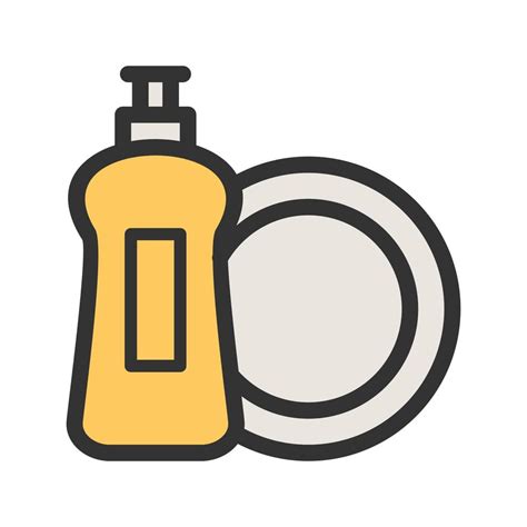 Dishwashing Soap Filled Line Icon 8645794 Vector Art At Vecteezy