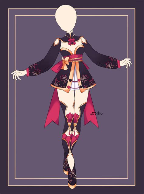 Closed Auction Outfit 625 Lineart By Xmikuchuu On Deviantart