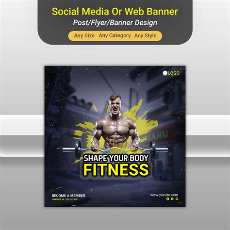 Gym Social Media Post Or Banner Design On Behance
