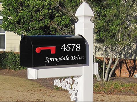 Get the best deal for mailbox numbers from the largest online selection at ebay.com. 3.5" Mailbox Numbers SET OF 2 Numbers & 2" Street Name Custom Mailbox Stickers