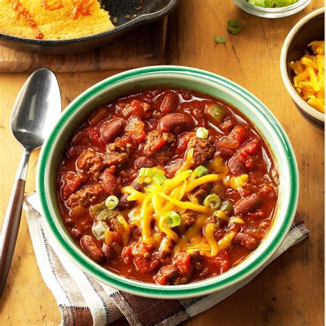 Slow Cooked Chili Recipe Taste Of Home