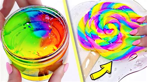Satisfying Rainbow Slime Mixing How Do I Make Slime Youtube