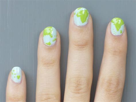 World Map Nails Love Maps So I Thought Id Try This On My Nails For