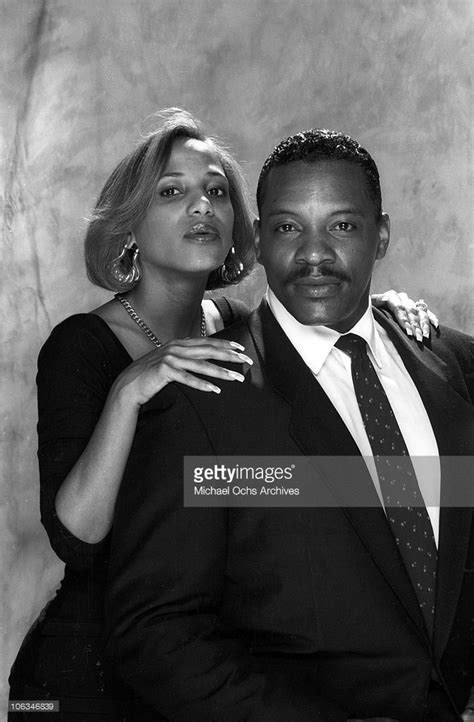 r and b singers cherrelle and alexander o neal pose for a portrait in circa 1985 in los angeles