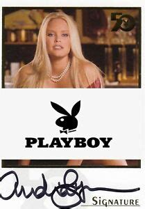 Playboy Years Anniversary Trading Card Signature Card Audra Lynn Ebay