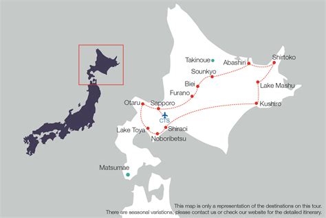 Map of hokkaido (as of march ) hakodate port seikan undersea tunnel okushiri airport hakodate airport lake onuma. 9 Days Charms of Hokkaido Tour: All Japan Tours