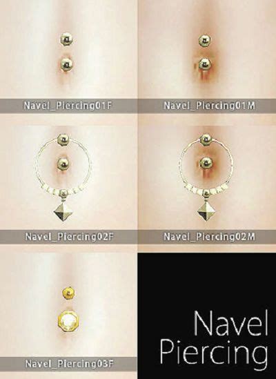 Sims 4 Ccs The Best Navel Piercings For Males And