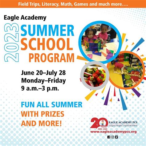 Summer School Program June 20th July 28th Eagle Academy Public