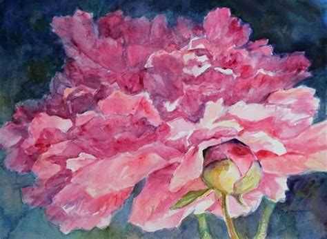 Pink Peonie Original Fine Art For Sale Carlene Dingman Atwater