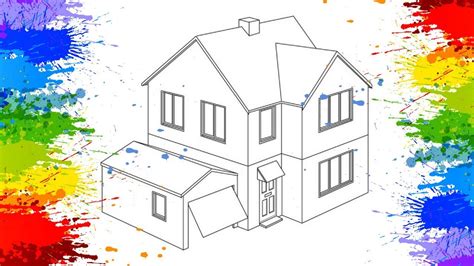 How To Draw A Dream House ~ Drawing Tutorial Easy