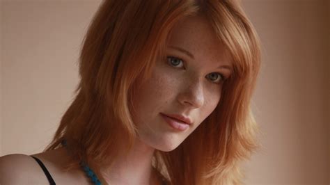 Mia Sollis Redhead Freckles Women Face Wallpaper Girls
