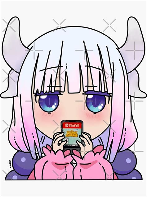 Miss Kobayashis Dragon Maid Sticker For Sale By Soft Tofu Redbubble
