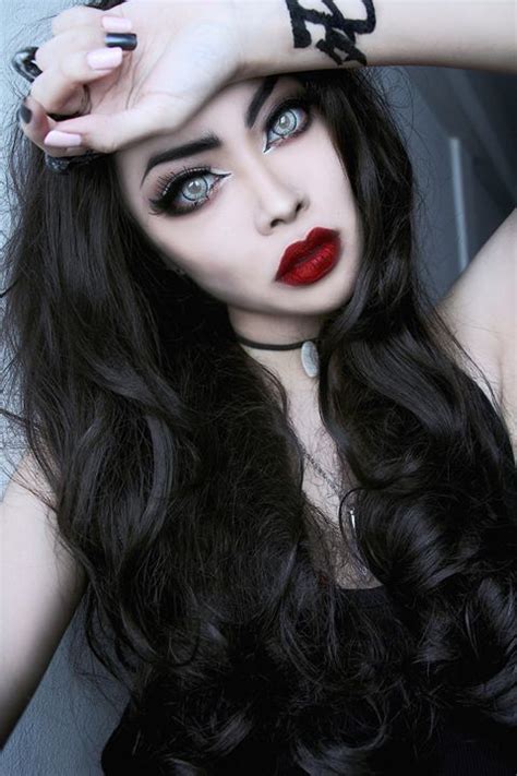 Black Hair Pale Skin Goth Beauty Beauty Girl