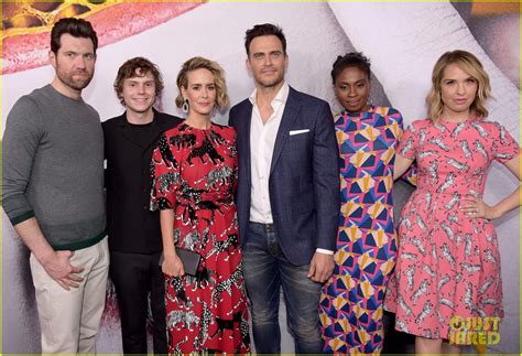 Sarah Paulson Evan Peters And Ahs Cult Cast Step Out At