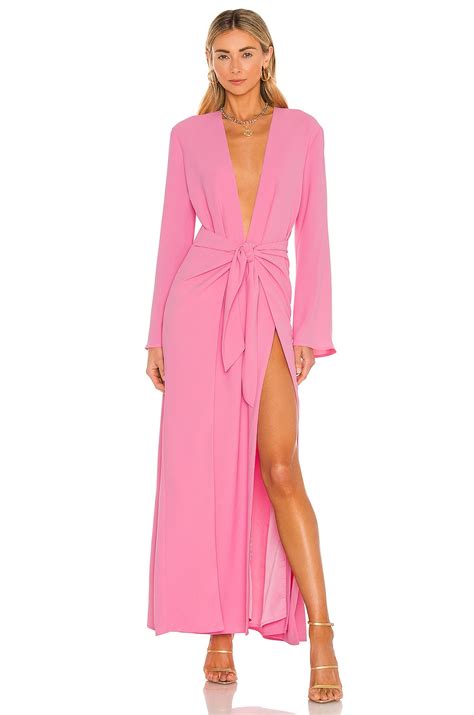Camila Coelho Millie Maxi Dress In Hot Pink Revolve