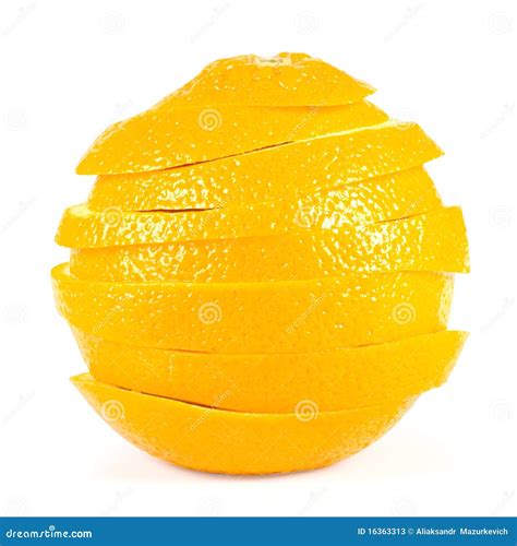 An Orange Cut In Slices Stock Image Image Of Color Nutrition 16363313