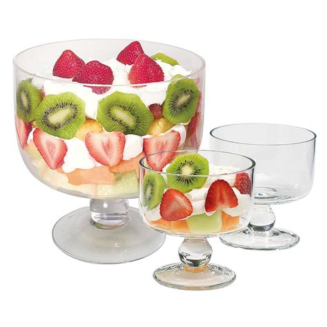 simplicity glass trifle bowl