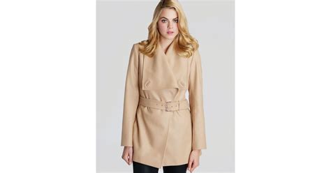 Browse ted baker's sophisticated coats and jackets for women. Ted Baker Coat Adalya Belted in Camel (Natural) - Lyst