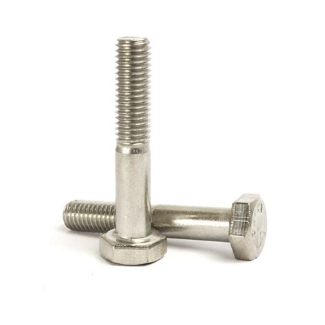 M6 X 50mm Partially Threaded Hex Bolt Hexagon Head Stainless Steel A2