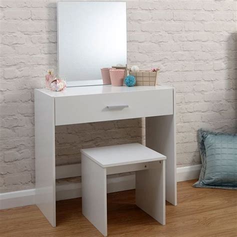 By klaxon ₹ 6,999 ₹ 9,999. Budget Dressing Table White 1 Drawer With Stool - Buy ...
