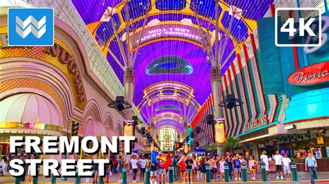 4k Fremont Street Experience Las Vegas 2022 Walking Tour And Travel