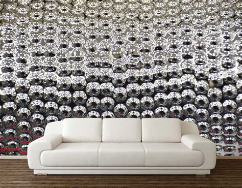 Abstract Wall Covering Metal Wall Covering Vinyl Peel And Etsy