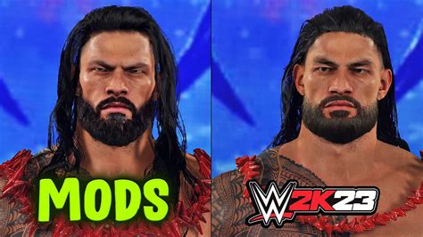 Wwe 2k23 Vs Mods Check Out This Roman Reigns Youtube