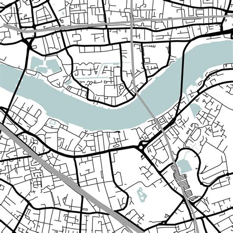 London Map Poster London Map Print London City Map Portrait City