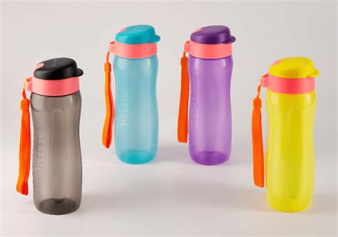 New tupperware 500ml eco water bottle jug small guava pink flip cap lid. Tupperware -Bình Nước Eco Bottle Gen II 500ml