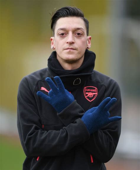 Mesut Ozil Of Arsenal During A Training Session At London Colney On Mesut özil Arsenal
