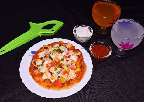 Paneer Pizza Recipe By Rituparna Ghosh Cookpad
