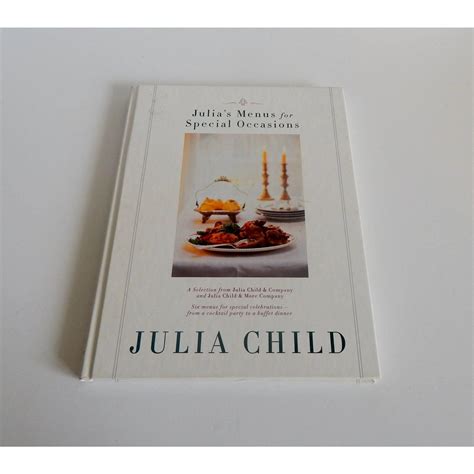 (and don't forget the dollop of ricotta on top.) Julia's Menus for Special Occasions by Julia Child ...