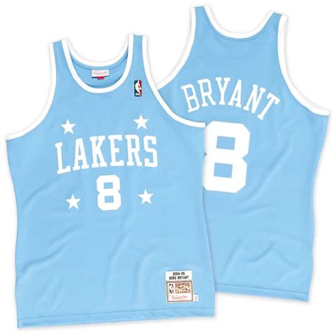 Kobe Bryant Los Angeles Lakers Mitchell And Ness 2004 2005 8 Light Blue