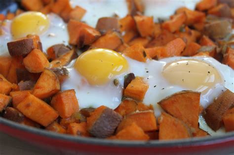 Spicy Sweet Potato Hash And Eggs Jerry James Stone