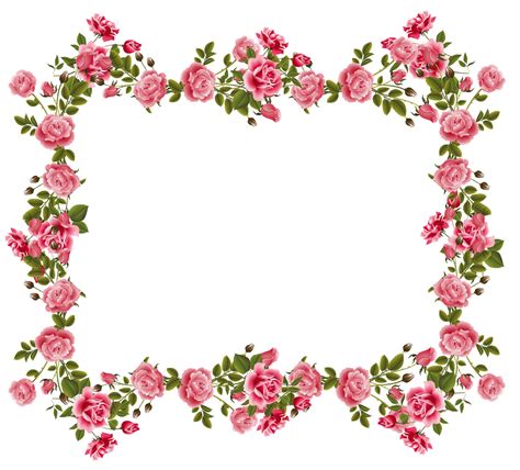 Rose Borders And Frames Roses Scrapbooking Frames And Journaling Spot