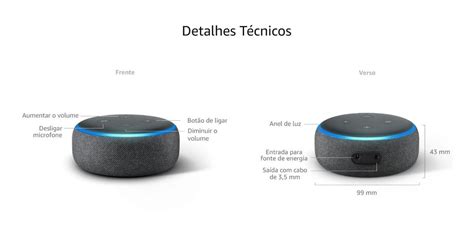 Echo Dot 3 Amazon Alexa Novo Lacrado Em Português Parcelamento Sem Juros