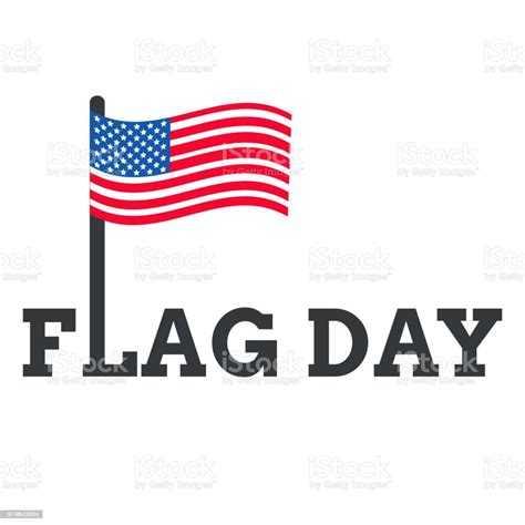 Hari Bendera Dengan Vektor Bendera As Pada Latar Belakang Putih Atau