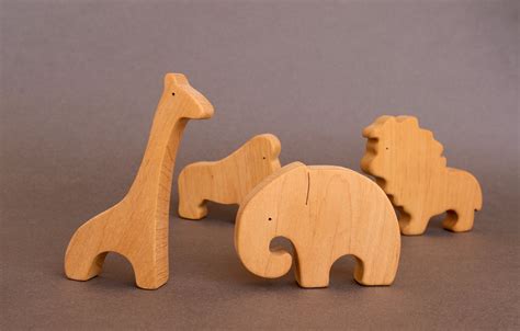 Christmas T Baby Pre School Toys Wooden Africa Animals Etsy