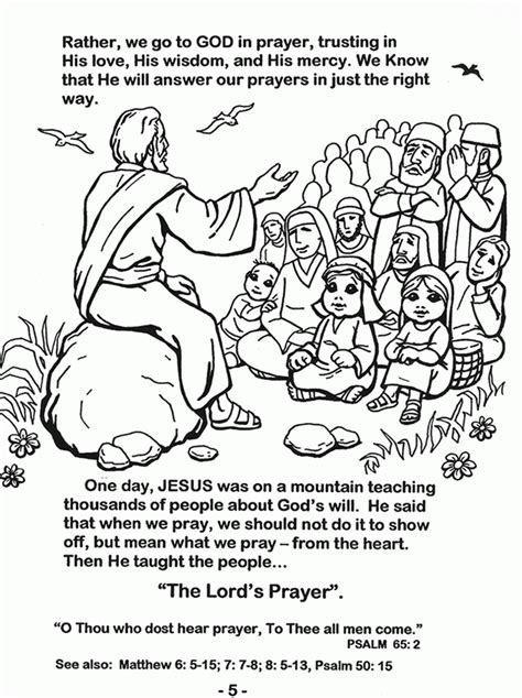 Use our free printable prayer coloring pages and activities to teach your children the lord's prayer. The Lord S Prayer Coloring Pages For Children - Coloring Home