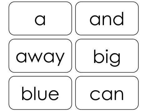 40 Printable Dolch Pre Primer Sight Word Flashcard Made By Teachers