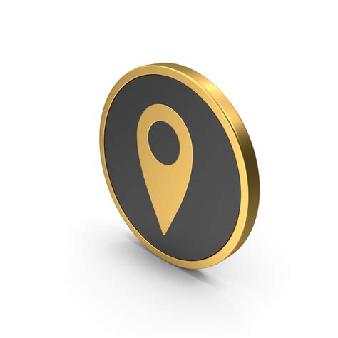 Gold Icon Location Pin Png Images And Psds For Download Pixelsquid