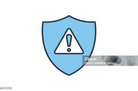 Security Alert Icon Shield With Exclamation Mark Icon Related To