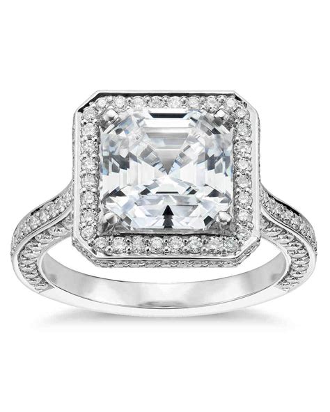 75% off wedding bands sale. Asscher-Cut Diamond Engagement Rings | Martha Stewart Weddings