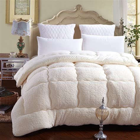 Cashmere Velvet Warm Winter Thicken Comforter Duvet Quilt Core Wool Down Fabric Filling