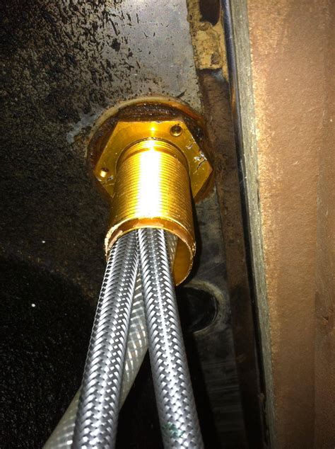 Loosen and remove both supply lines by turning the nuts. Tightening a Moen Faucet Lock Nut - Home Improvement Stack ...