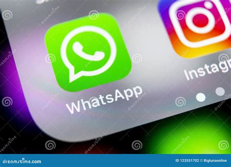 Whatsapp Messenger Application Icon On Apple Iphone X Smartphone Screen