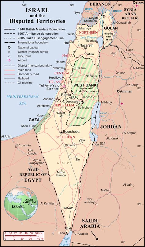 Physical Map Of Israel Ezilon Maps Detailed Political Map Of Saint