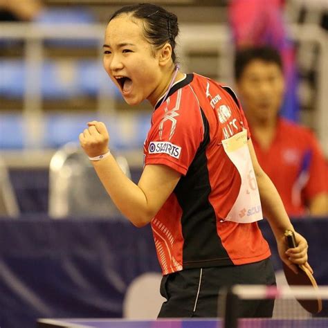 Mima ito training ahead of her round of 16 match at the seamaster t2 diamond 2019 singapore event! ボード「Table Tennis」のピン